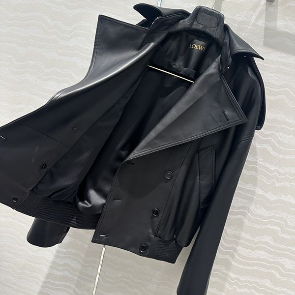 争奪戦 ロエベ ナッパラムスキン 偽物 バルーン レザージャケット S540Y19L7